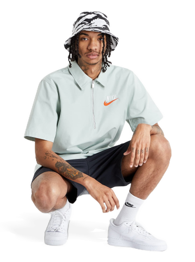 Polo tričko Nike Sportswear Trend Overshirt Tyrkysová | DM5283-017