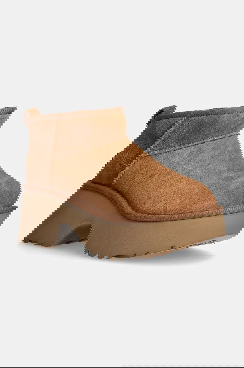 Tenisky a topánky UGG Classic Ultra Mini New Heights Suede Platform Boots Hnedá | 1158311.CHE, 0