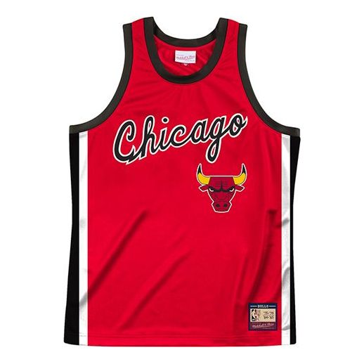 Tielko Mitchell & Ness Chicago Bulls Jersey Červená | TTNKLG18056-CBU-S-CAR75, 0