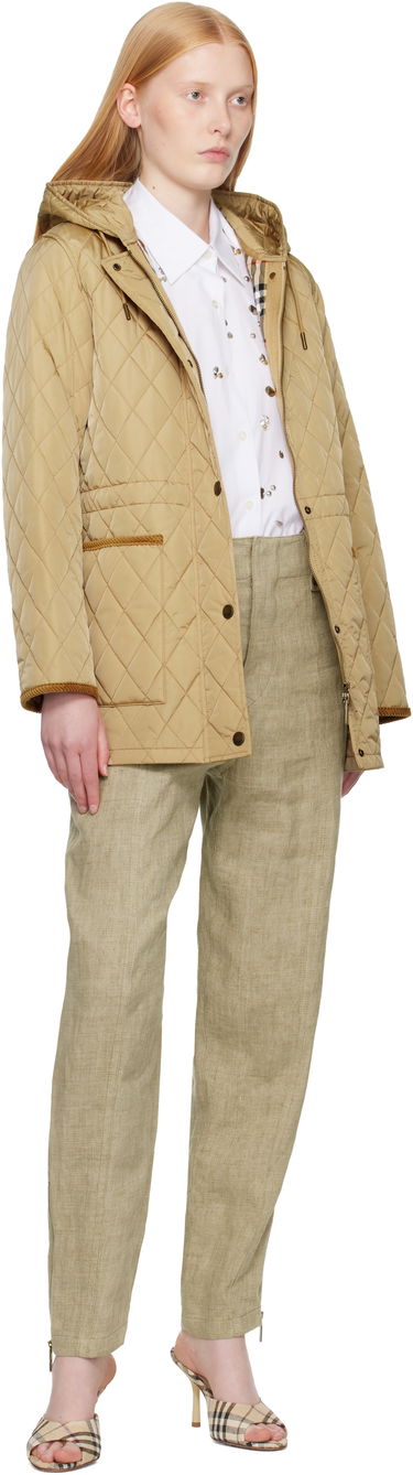 Prešívaná bunda Burberry Burberry Quilted Hooded Jacket Béžová | 8113841, 3