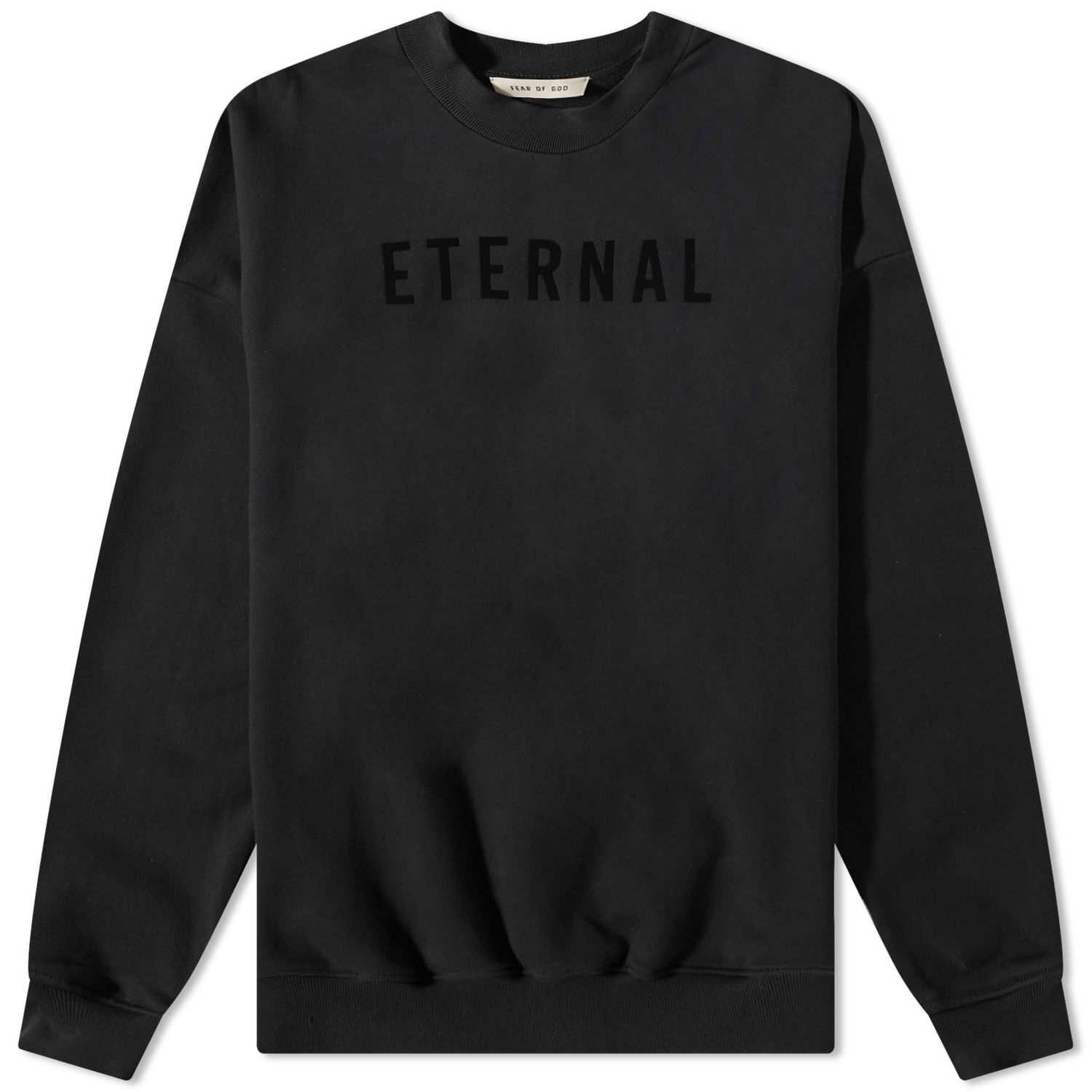 Sveter Fear of God Eternal Fleece Eternal Fleece Crewneck Sweat Black Čierna | FGE50-003AFLC-001, 0