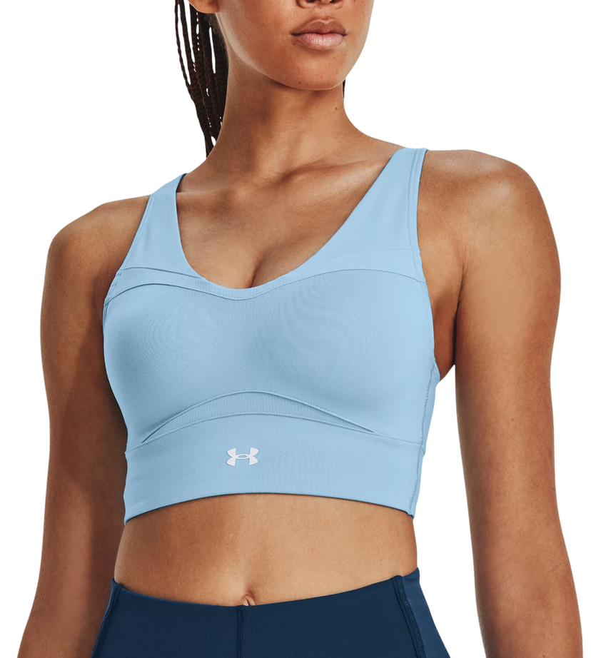 Podprsenka Under Armour Smartform Evo Mid-Impact Longline Sports Bra Modrá | 1381666-490
