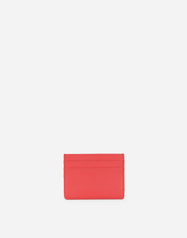 Peňaženka Dolce & Gabbana Leather Card Holder With Jeweled Heart Červená | BI0330AV96787550, 2