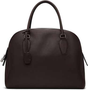 Cestovná taška The Row The Row India 12.00 Leather Handbag Hnedá | W1595-L72, 0