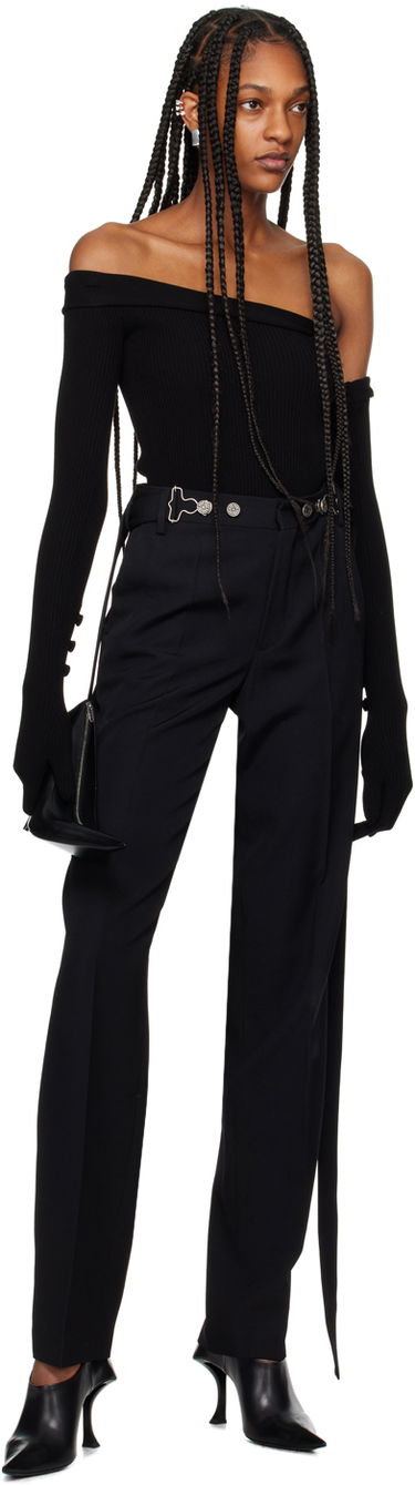 Body Jean Paul Gaultier Gaultier Off-The-Shoulder Fitted Bodysuit Čierna | 24/25-F-BD029-M070-00, 4