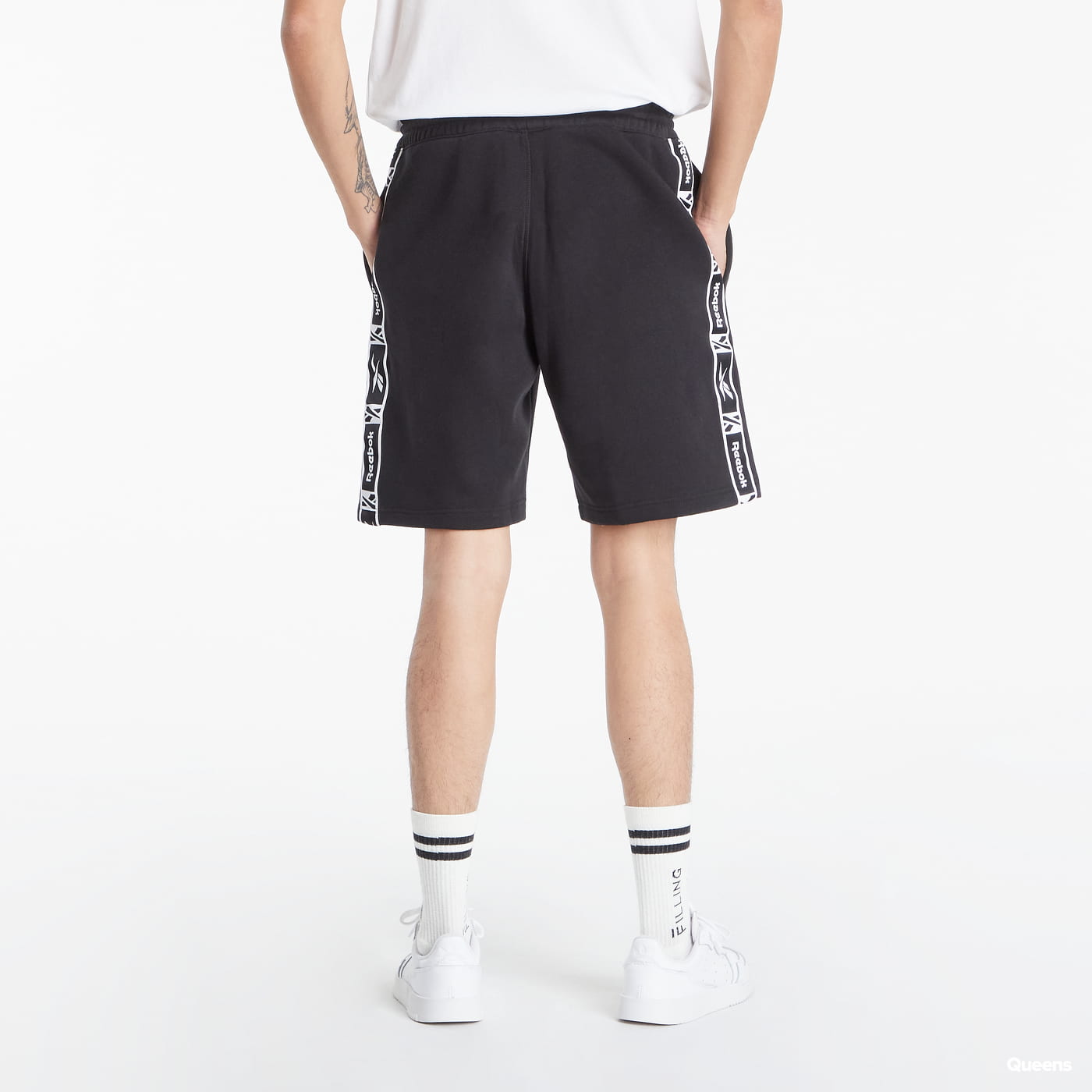 Šortky Reebok Identity Tape Shorts Čierna | HB5979, 1