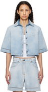 MSGM Cropped Denim Shirt