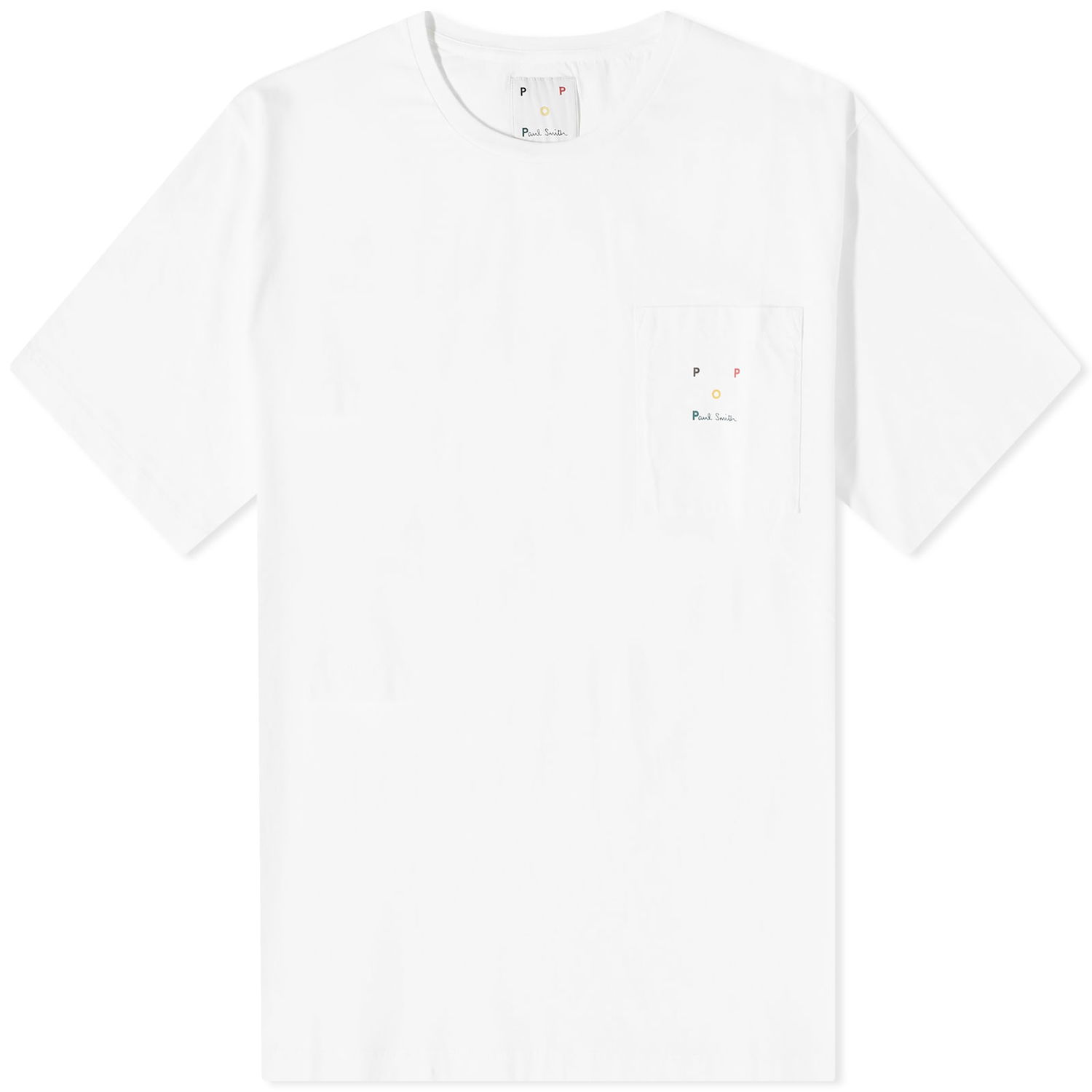 Tričko Pop Trading Company x Paul Smith Embroidered Tee Biela | M1R-139Y-KP3909, 0