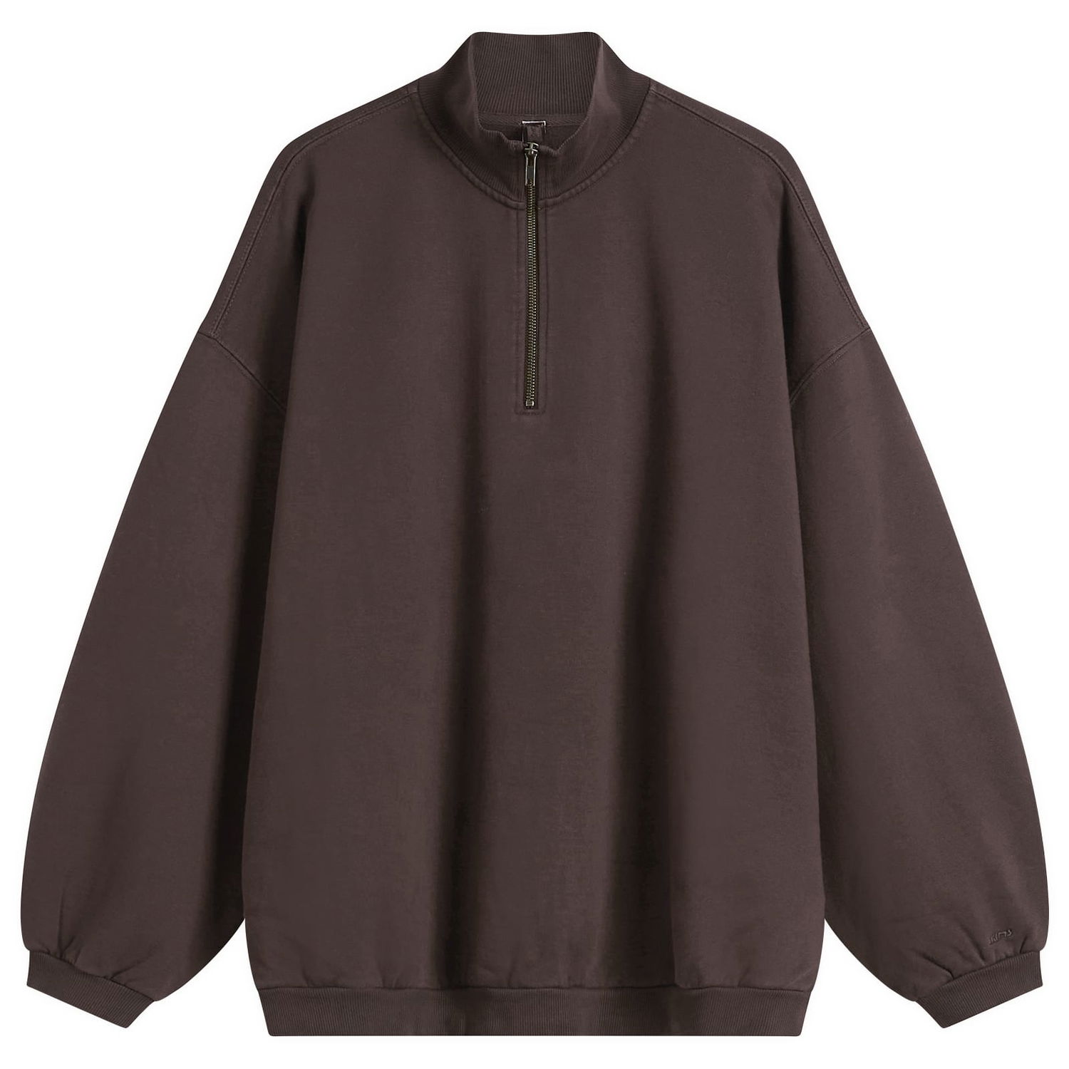 Mikina SKIMS Boyfriend Fleece Slouchy Turtleneck Pullover Hnedá | LS-LST-10265W-ESP, 0