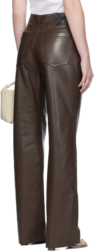 Nohavice Nanushka Nanushka Seldes Regenerated Leather Trousers Hnedá | NW25PFPA15278, 2