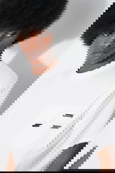 Tričko Manastash Cotton Utility Pocket T-Shirt Disarmed Biela | 7924135002, 0