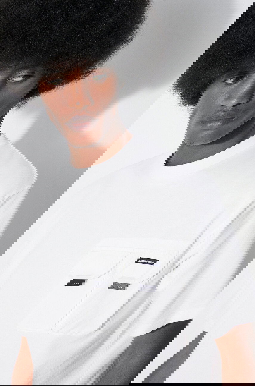 Tričko Manastash Cotton Utility Pocket T-Shirt Disarmed Biela | 7924135002, 0