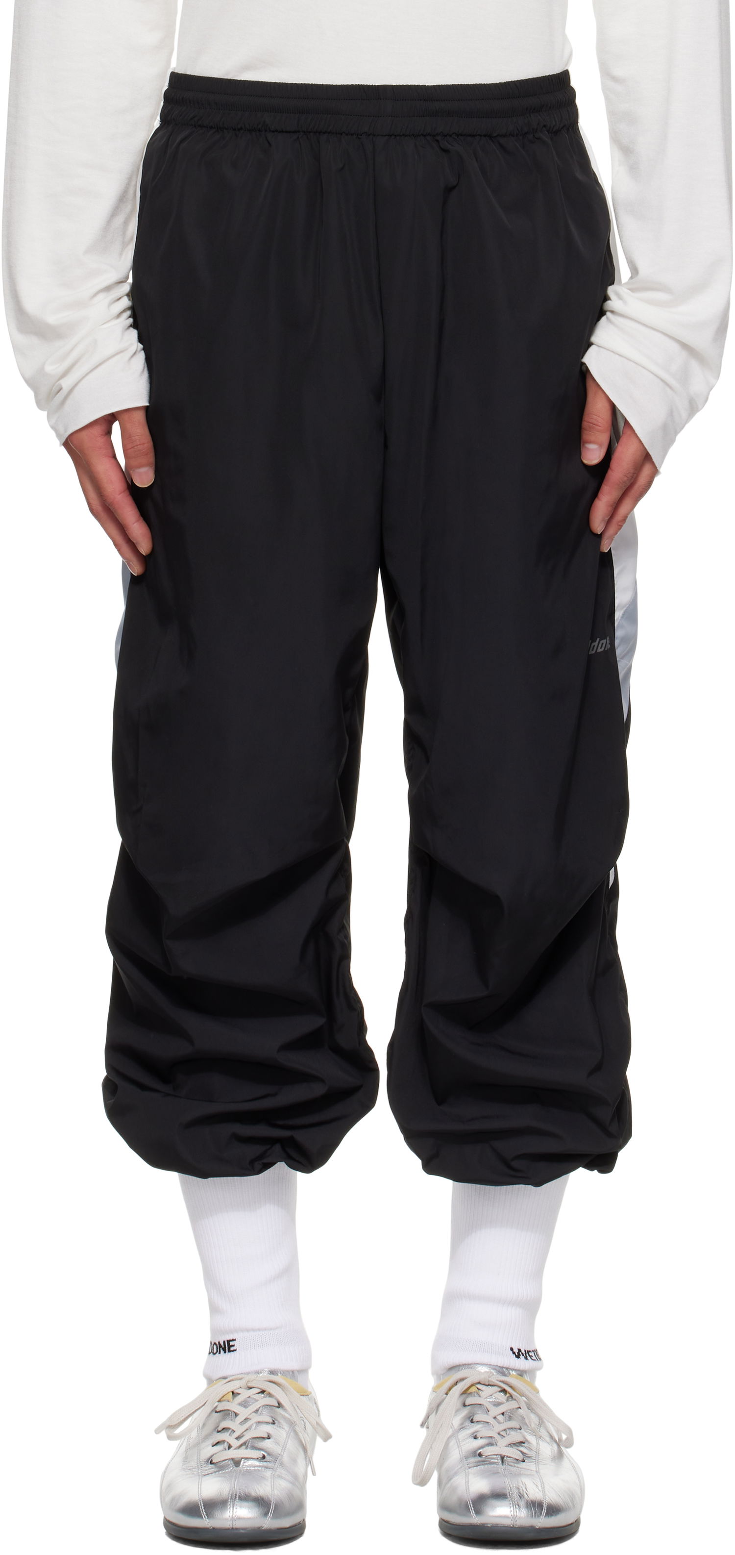 Tepláky We11done We11done Socks Track Pants Čierna | WD-PT2-25-213-M-BK, 0