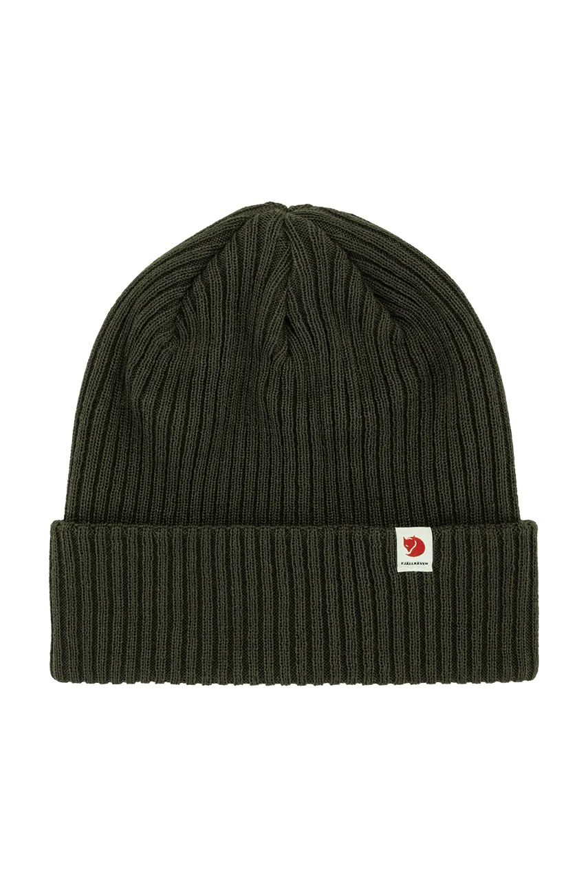 Kulicha FJÄLLRÄVEN Rib Hat Beanie Zelené | F13100184.662, 0