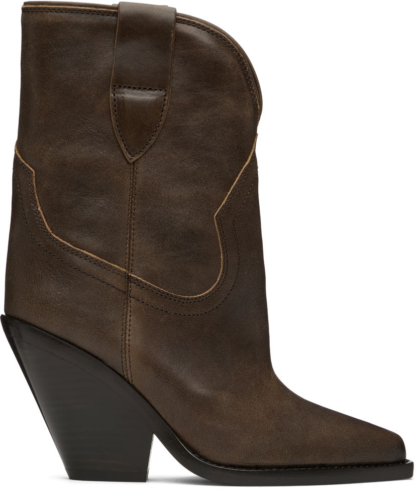 Oblečenie ISABEL MARANT Isabel Marant Leyane Ankle Boots Hnedá | 24HBO0004FA-B4A23S