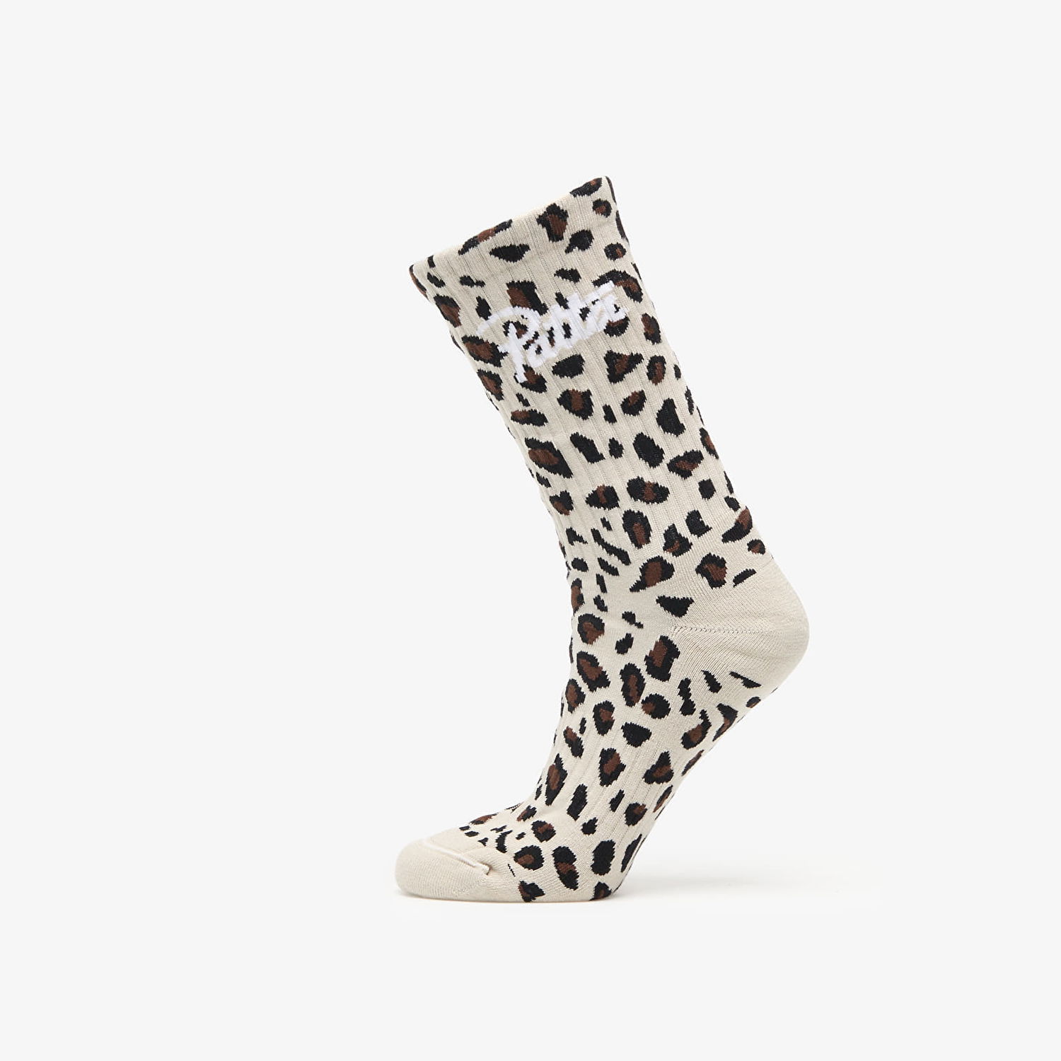 Ponožky Patta Patta Leopard Script Logo Sport Socks Béžová | POC-SS25-2020-396-0014-084, 0