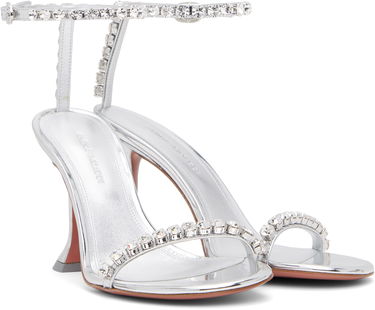 Šaty Amina Muaddi Amina Muaddi Gigi 95 Heeled Sandals Metalická | GIGI SANDAL 95, 3