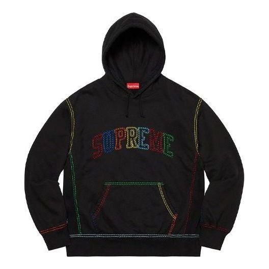 Mikina Supreme Big Stitch Graphic Print Hoodie Čierna | SUP-FW20-220