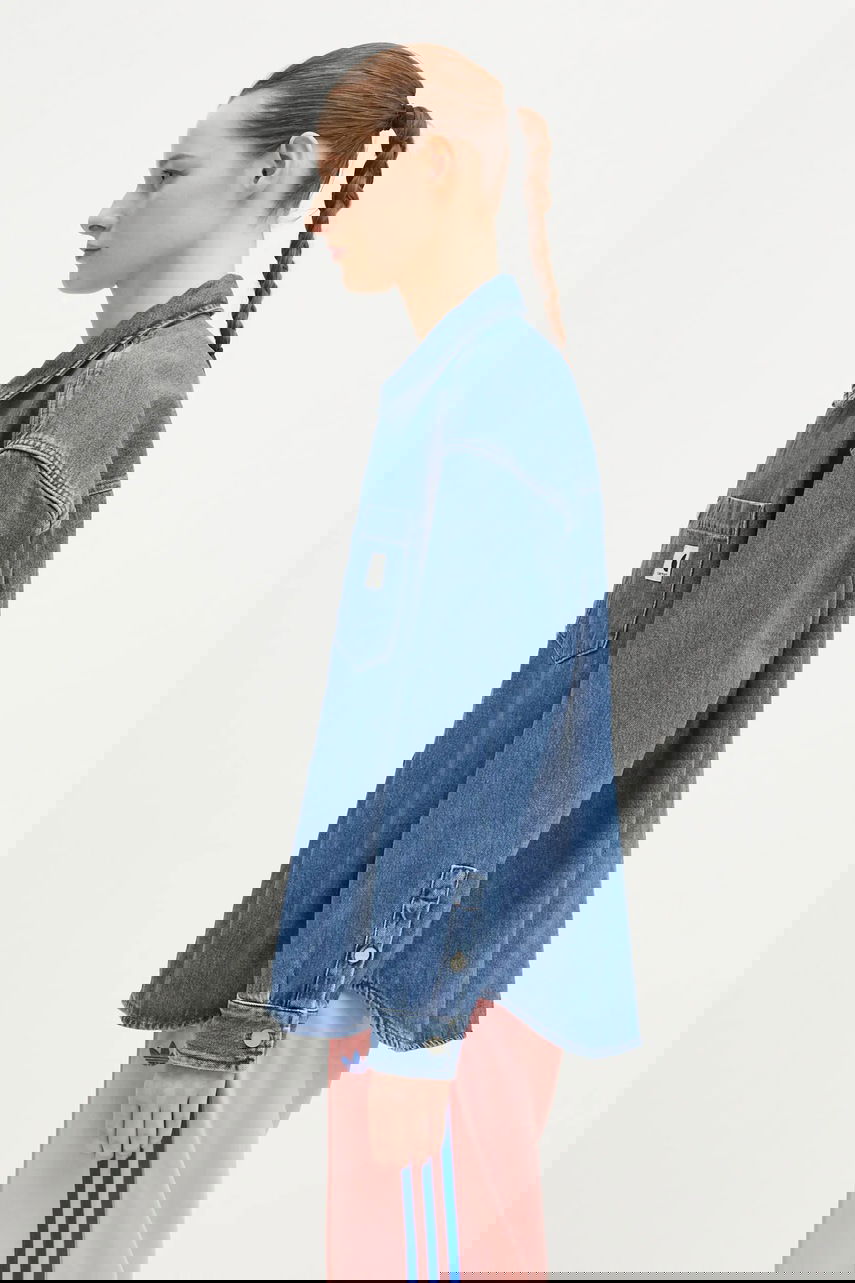 Bunda Carhartt WIP Denim Alta Shirt Jac Transitional Modrá | I033344.106, 1