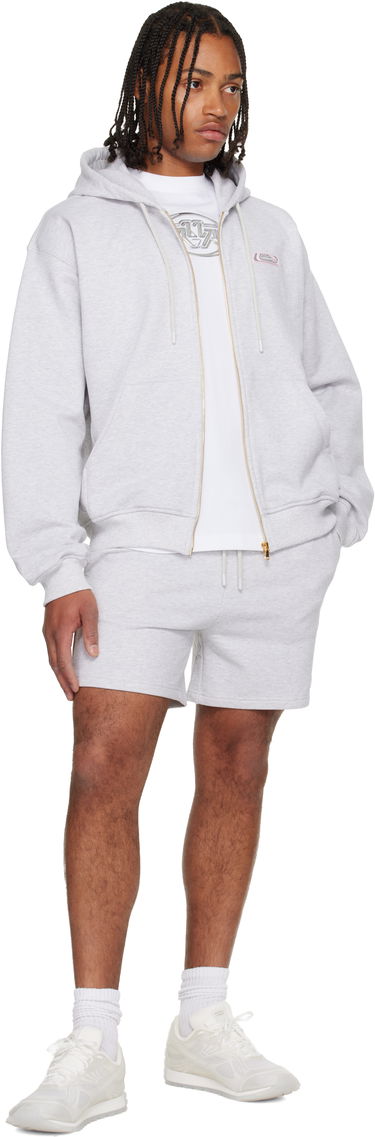 Mikina Casablanca Classic Full Zip Hoodie Šedá | M-AW25-JTP-408-01, 3