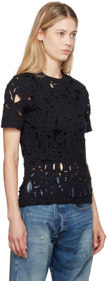 Tričko R13 R13 Excess Distress T-Shirt Čierna | R13WK245-K001A, 3