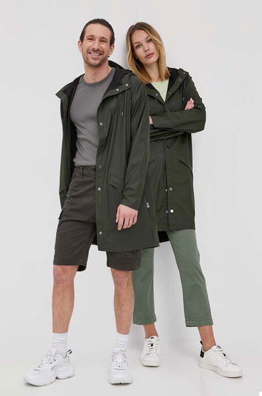 Bunda Rains Long Jacket Zelené | 12020.03, 0
