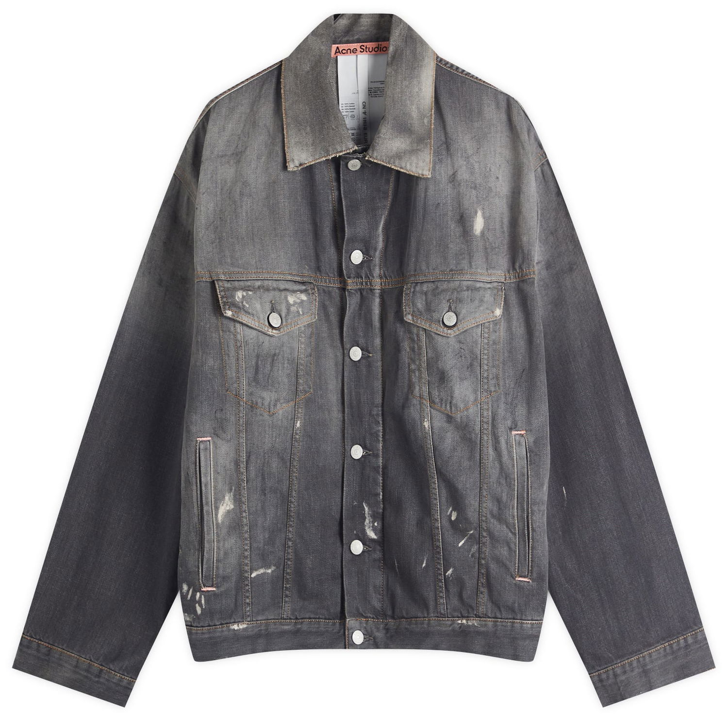 Bunda Acne Studios Acne Studios Robert U Trafalgar Denim Jacket Size Small Šedá | C90190-900, 1