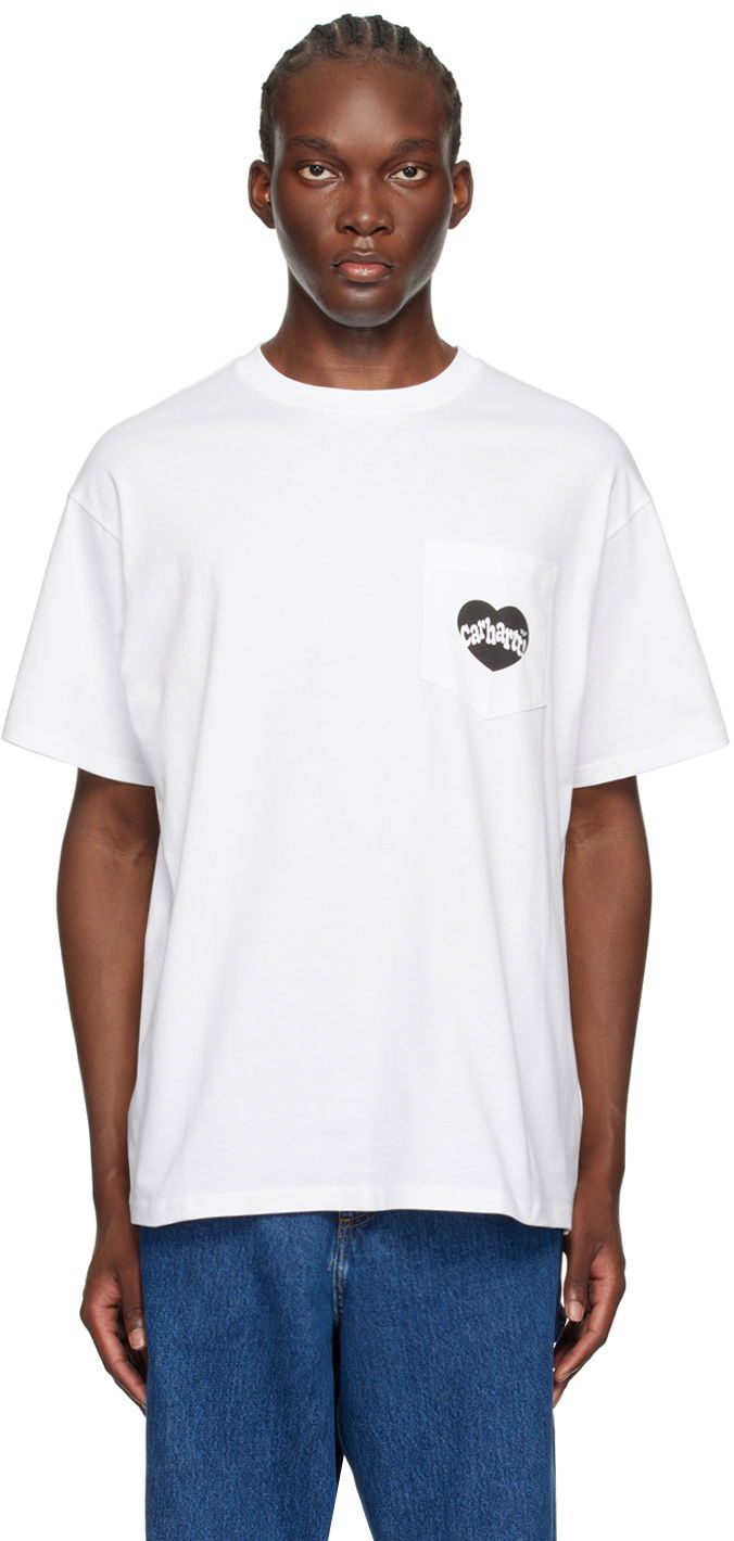 Tričko Carhartt WIP Amour Pocket T-Shirt Biela | I033675, 0