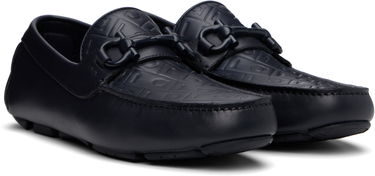 Starostlivosť o obuv FERRAGAMO Salvatore Ferragamo Gancini Ornament Driver Loafers Navy | 778804, 3
