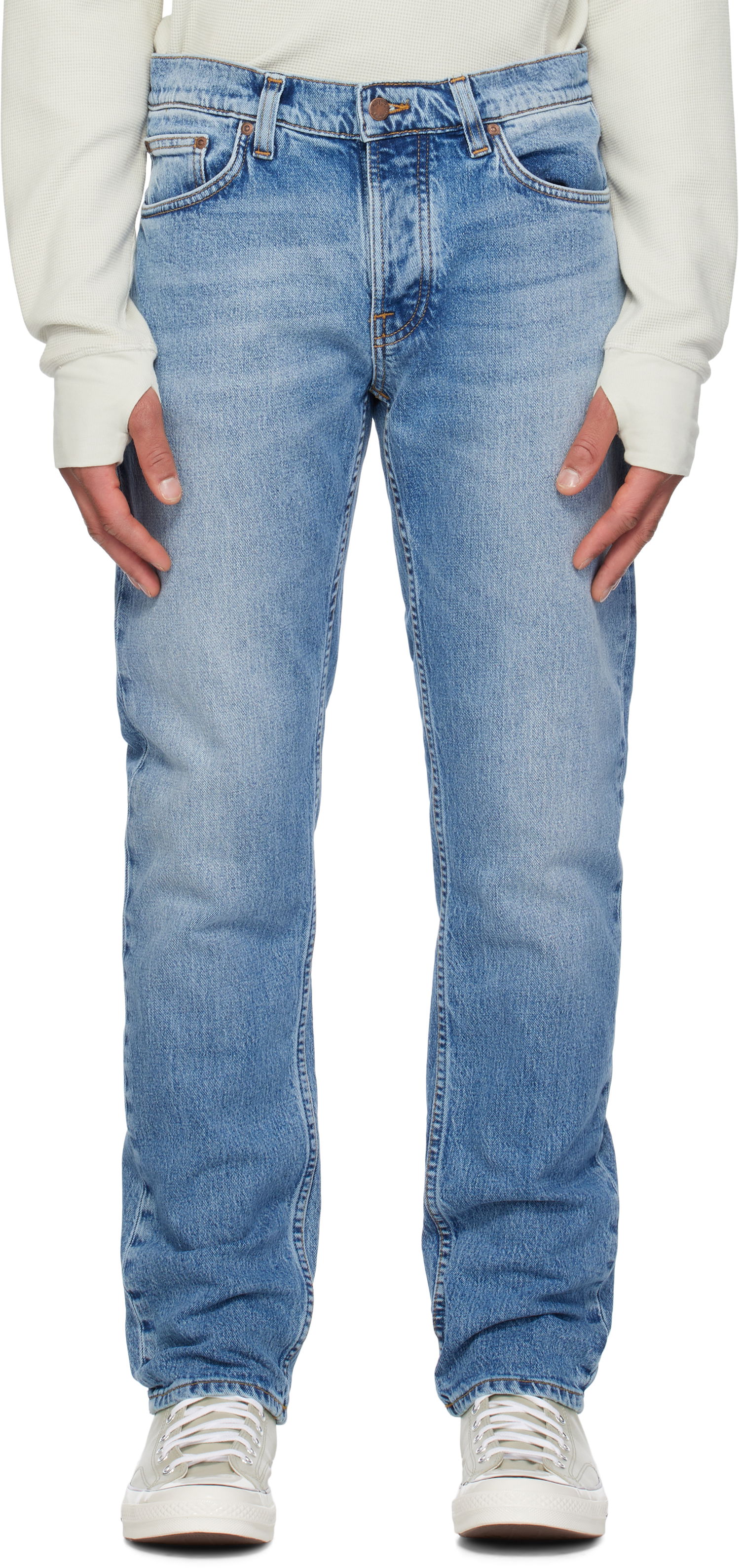 Džínsy Nudie Jeans Ollie Jeans Modrá | 114801, 0