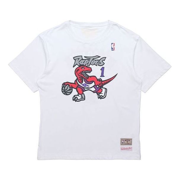 Tričko Mitchell & Ness Mitchell & Ness NBA Toronto Raptors Tracy McGrady Graphic T-Shirt Biela | MNJY13S17-TMC