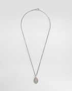 Dolce & Gabbana Metal Necklace with Engraved Medallion