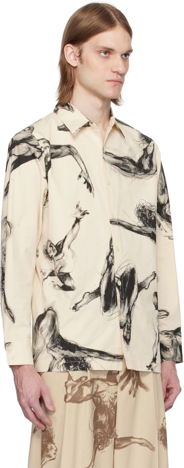 Košeľa KidSuper KidSuper Trapeze Performer Button Up Shirt Béžová | SS25-LTP-06, 1