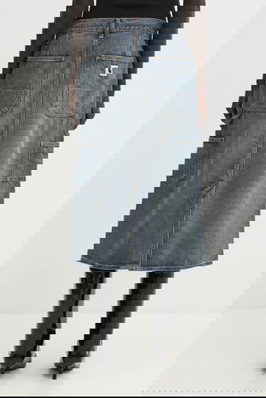 Sukňa Carhartt WIP Single Knee Denim Midi Skirt Modrá | I034224.014Q, 2