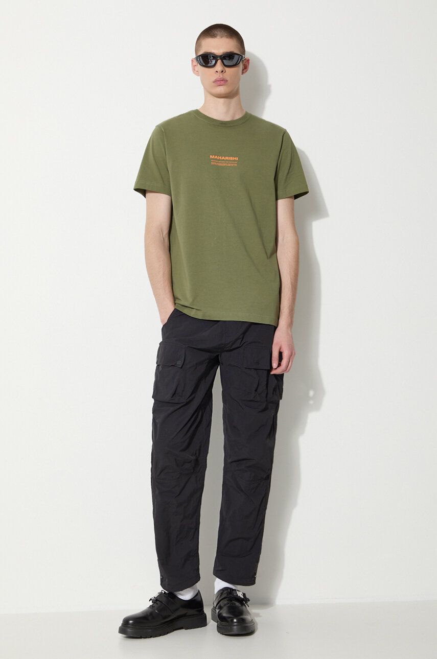 Cargo nohavice Maharishi Maharishi Veg Dyed Cargo Track Pants Čierna | 5040.BLACK, 1