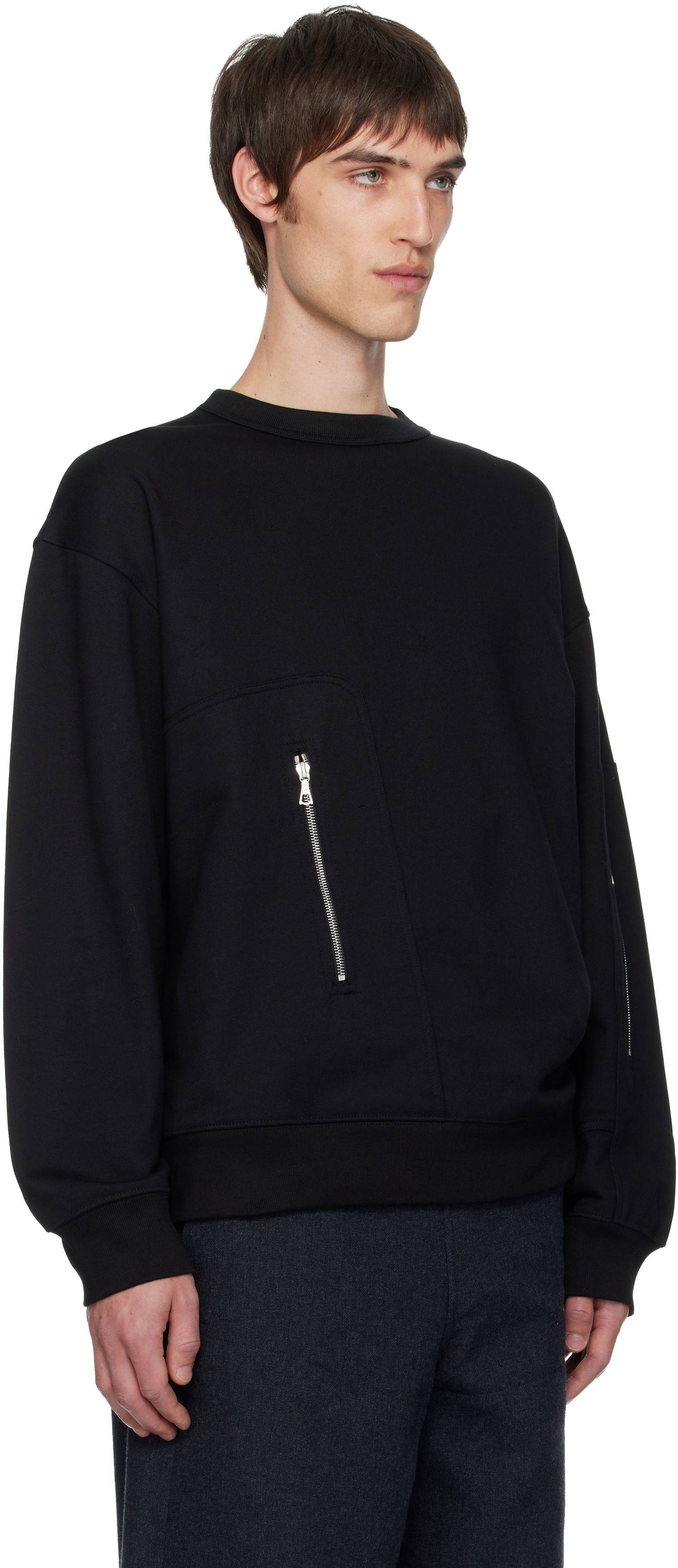 Mikina Dries Van Noten Dries Van Noten Strap Sweatshirt Čierna | 252-021146-2611, 1