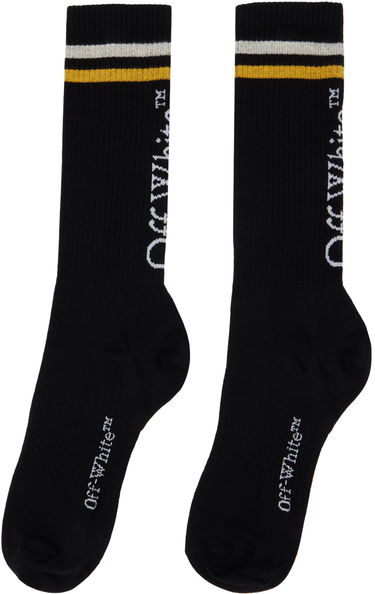 Ponožky Off-White Off-White Stripe Socks Čierna | OMRA078F23KNI0011004, 1