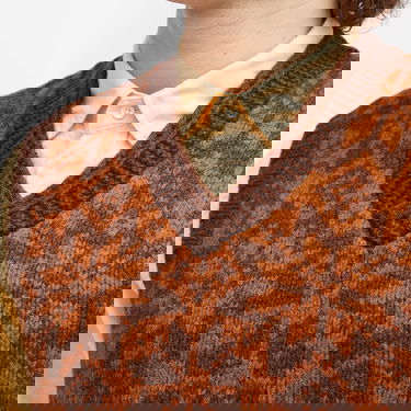 Sveter BEAMS Beams Plus Snow Pattern Knit Vest Hnedá | 3805-0047-156-28, 5