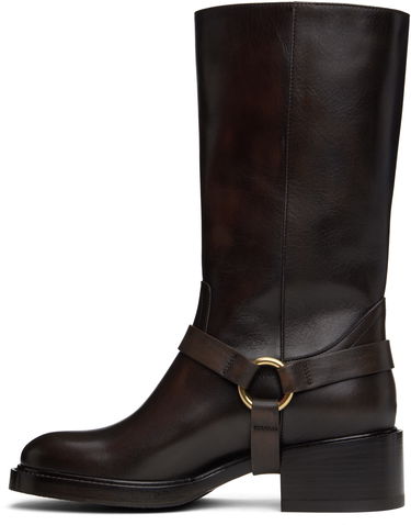 Oblečenie CHLOÉ Chloé Dakota Leather Boots Hnedá | CHC25S07QPW, 2