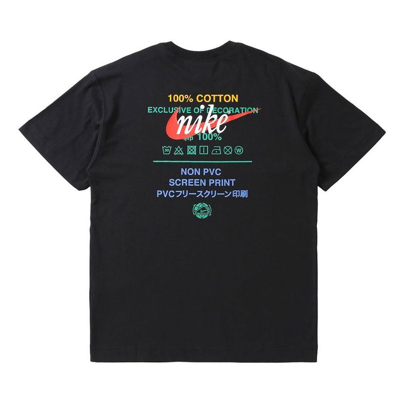 Tričko Nike Logo Alphabet Print T-Shirt Čierna | DA1490-010