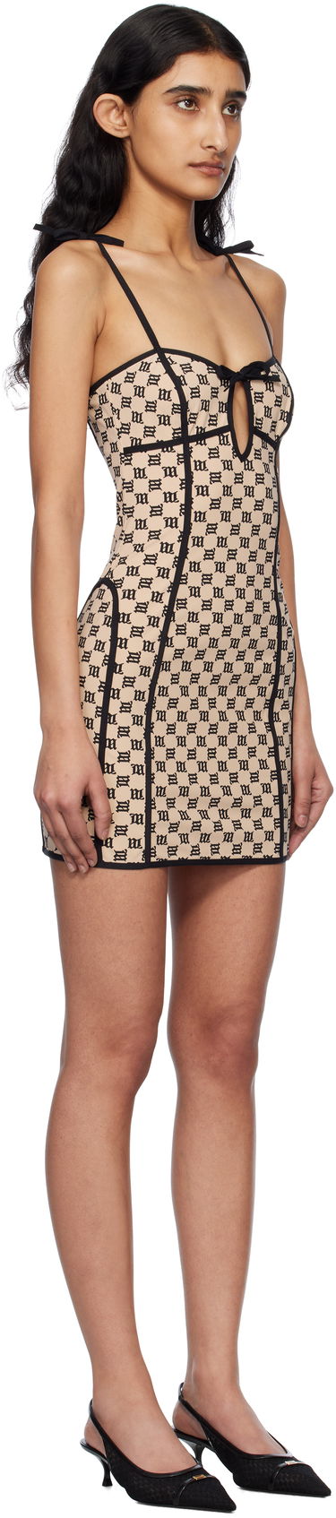 Šaty MISBHV MISBHV Monogram Coquette Minidress Béžová | 250W805, 1