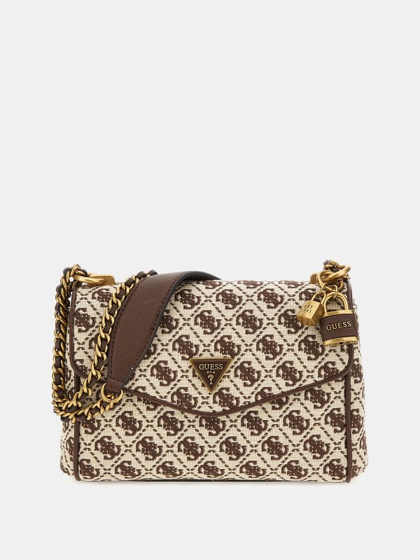 Kabelka GUESS Shemara 4G Logo Mini Béžová | HWJB8772210, 0