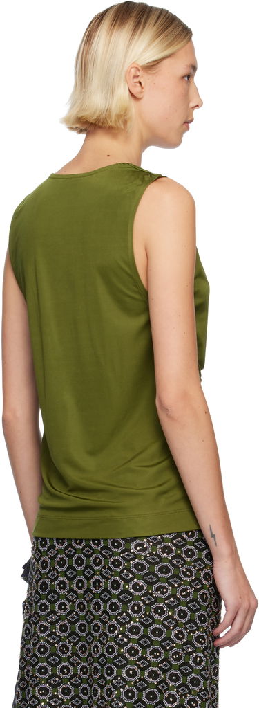 Tielko Dries Van Noten Dries Van Noten Twisted Tank Top Zelené | 252-011156-2617, 2