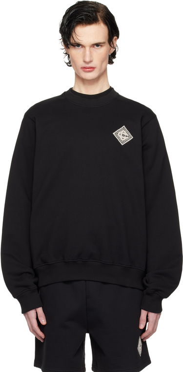 Sveter Casablanca Pearl Diamond Patch Sweatshirt Čierna | MPS25-JTP-293-06, 0