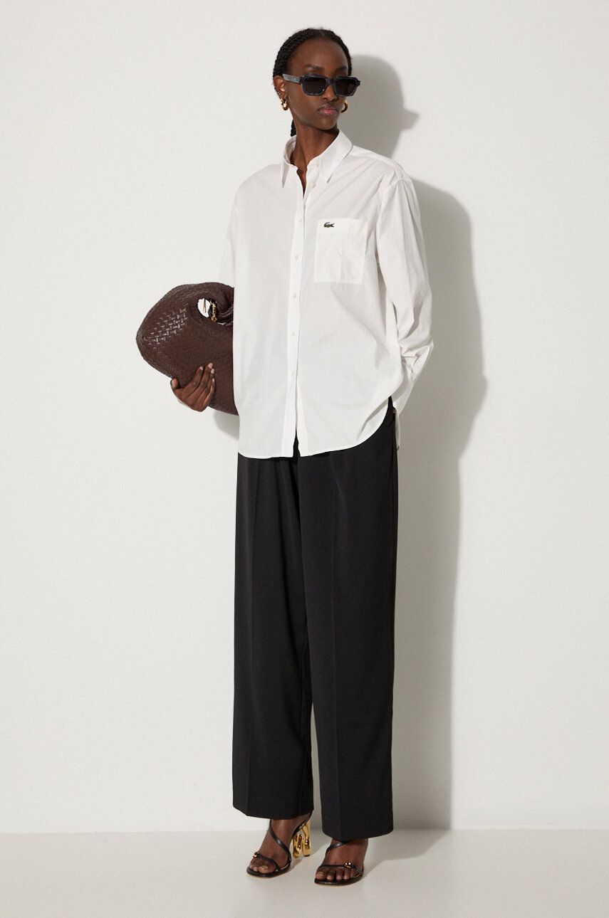 Košeľa Lacoste Relaxed Fit Shirt Biela | CF7706, 1