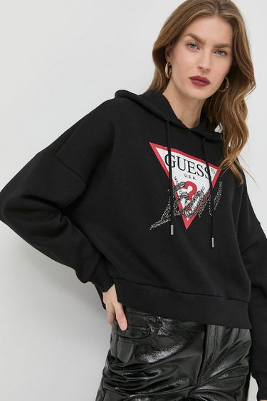 Mikina GUESS Hoodie ICON Čierna | W2BQ17.KB683, 0