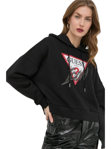 Mikina GUESS Hoodie ICON Čierna | W2BQ17.KB683