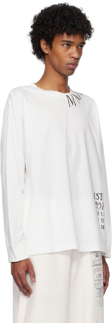 Sveter Maison Margiela MM6 Maison Margiela Printed T-Shirt Biela | SH0GC0047 S24312, 1