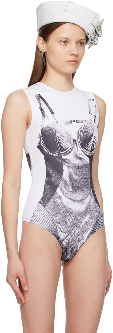 Gaultier Graphic Print Bodysuit