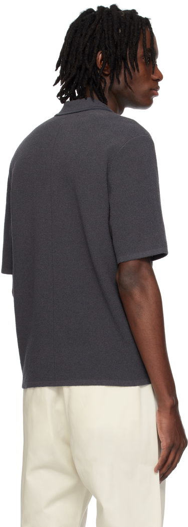Polo tričko rag & bone Rag & Bone Rib Knit Johnny Polo Šedá | MBS25S035YF35, 2